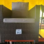 LOTE 217 - 01 CADEIRA DE JARDIM. (NO ESTADO EM QUE SE ENCONTRA. SUJEITO A AVARIAS OCULTAS/VISÍVEIS.) BH1552G