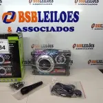 LOTE 034 - 01 CAIXA DE SOM ECOPOWER KARAOKÊ BLUETOOTH MODELO EP-2220 COM CONTROLE, CARREGADOR E MICROFONE COLORIDO. (NO ESTADO) ATENÇÃO! FAZER A VISITAÇÃO ANTES DE ARREMATAR, NÃO SABEMOS SE FUNCIONA, LEILÃO NÃO TEM GARANTIA E NEM DEVOLUÇÃO, SUJEITO A POSSÍVEIS AVARIAS VISÍVEIS/OCULTAS E/OU AUSÊNCIA DE COMPONENTES.