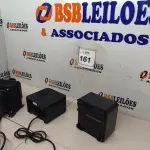 LOTE 161 - 02 ESTABILIZADORES DE TENSÃO E 01 TRANSFORMADOR ISOLADOR. (NO ESTADO) ATENÇÃO! FAZER A VISITAÇÃO ANTES DE ARREMATAR, NÃO SABEMOS SE FUNCIONA, LEILÃO NÃO TEM GARANTIA E NEM DEVOLUÇÃO, SUJEITO A POSSÍVEIS AVARIAS VISÍVEIS/OCULTAS E/OU AUSÊNCIA DE COMPONENTES.