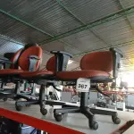 LOTE 367 - 06 CADEIRAS DE ESCRITÓRIO GIRATÓRIAS. (NO ESTADO) ATENÇÃO! FAZER A VISITAÇÃO ANTES DE ARREMATAR, NÃO SABEMOS SE FUNCIONA. LEILÃO NÃO TEM GARANTIA E NEM DEVOLUÇÃO, SUJEITO A POSSÍVEIS AVARIAS VISÍVEIS/OCULTAS E/OU AUSÊNCIA DE COMPONENTES.