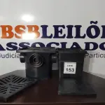 LOTE 153 - 01 CAIXA PLUVIAL E 01 TAMPA DE ESGOTO. (NO ESTADO) ATENÇÃO! FAZER A VISITAÇÃO ANTES DE ARREMATAR, NÃO SABEMOS SE FUNCIONA, LEILÃO NÃO TEM GARANTIA E NEM DEVOLUÇÃO, SUJEITO A POSSÍVEIS AVARIAS VISÍVEIS/OCULTAS E/OU AUSÊNCIA DE COMPONENTES.