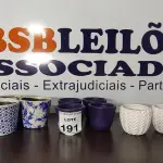 LOTE 191 - 05 VASOS DECORATIVOS TAMANHOS DIVERSOS. (NO ESTADO) ATENÇÃO! FAZER A VISITAÇÃO ANTES DE ARREMATAR, NÃO SABEMOS SE FUNCIONA, LEILÃO NÃO TEM GARANTIA E NEM DEVOLUÇÃO, SUJEITO A POSSÍVEIS AVARIAS VISÍVEIS/OCULTAS E/OU AUSÊNCIA DE COMPONENTES.