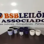 LOTE 191 - 05 VASOS DECORATIVOS TAMANHOS DIVERSOS. (NO ESTADO) ATENÇÃO! FAZER A VISITAÇÃO ANTES DE ARREMATAR, NÃO SABEMOS SE FUNCIONA, LEILÃO NÃO TEM GARANTIA E NEM DEVOLUÇÃO, SUJEITO A POSSÍVEIS AVARIAS VISÍVEIS/OCULTAS E/OU AUSÊNCIA DE COMPONENTES.