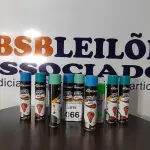 LOTE 066 - 10 TINTAS SPRAY DE CORES DIVERSAS. (NO ESTADO) ATENÇÃO! FAZER A VISITAÇÃO ANTES DE ARREMATAR, NÃO SABEMOS SE FUNCIONA, LEILÃO NÃO TEM GARANTIA E NEM DEVOLUÇÃO, SUJEITO A POSSÍVEIS AVARIAS VISÍVEIS/OCULTAS E/OU AUSÊNCIA DE COMPONENTES.