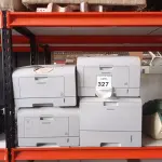 LOTE 327 - 04 IMPRESSORAS SENDO 03 ML-3471ND E 01 ML-3561ND MARCA SAMSUNG. (NO ESTADO) ATENÇÃO! FAZER A VISITAÇÃO ANTES DE ARREMATAR, NÃO SABEMOS SE FUNCIONA. LEILÃO NÃO TEM GARANTIA E NEM DEVOLUÇÃO, SUJEITO A POSSÍVEIS AVARIAS VISÍVEIS/OCULTAS E/OU AUSÊNCIA DE COMPONENTES.
