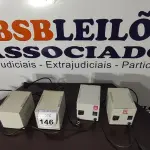 LOTE 146 - 04 TRANSFORMADORES DE 1.5 KVA. (NO ESTADO) ATENÇÃO! FAZER A VISITAÇÃO ANTES DE ARREMATAR, NÃO SABEMOS SE FUNCIONA, LEILÃO NÃO TEM GARANTIA E NEM DEVOLUÇÃO, SUJEITO A POSSÍVEIS AVARIAS VISÍVEIS/OCULTAS E/OU AUSÊNCIA DE COMPONENTES.