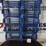 LOTE 006 - 10 CESTAS ORGANIZADORAS NA COR AZUL. (NO ESTADO) ATENÇÃO! FAZER A VISITAÇÃO ANTES DE ARREMATAR, NÃO SABEMOS SE FUNCIONA, LEILÃO NÃO TEM GARANTIA E NEM DEVOLUÇÃO, SUJEITO A POSSÍVEIS AVARIAS VISÍVEIS/OCULTAS E/OU AUSÊNCIA DE COMPONENTES.