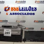 LOTE 285 - 02 APARELHOS DE DVD MARCAS DIVERSAS 01 TOCA CD MARCA SONNY E 01 MODULADOR DE VIDEO E ÁUDIO. (NO ESTADO) ATENÇÃO! FAZER A VISITAÇÃO ANTES DE ARREMATAR, NÃO SABEMOS SE FUNCIONA, LEILÃO NÃO TEM GARANTIA E NEM DEVOLUÇÃO, SUJEITO A POSSÍVEIS AVARIAS VISÍVEIS/OCULTAS E/OU AUSÊNCIA DE COMPONENTES.