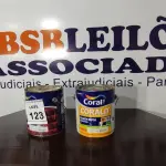 LOTE 123 - 02 LATAS DE TINTA MARCA CORAL PARA ESMALTE SINTÉTICO, MADEIRA E METAL NAS CORES ACETINADO E BRILHANTE COM 3,2L CADA.  (NO ESTADO) ATENÇÃO! FAZER A VISITAÇÃO ANTES DE ARREMATAR, NÃO SABEMOS SE FUNCIONA, LEILÃO NÃO TEM GARANTIA E NEM DEVOLUÇÃO, SUJEITO A POSSÍVEIS AVARIAS VISÍVEIS/OCULTAS E/OU AUSÊNCIA DE COMPONENTES.