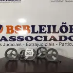 LOTE 202 - 04 ROLDANAS NÚMERO 16 180 KG E 01 ROLDANA NÚMERO 10 100KG. (NO ESTADO) ATENÇÃO! FAZER A VISITAÇÃO ANTES DE ARREMATAR, NÃO SABEMOS SE FUNCIONA, LEILÃO NÃO TEM GARANTIA E NEM DEVOLUÇÃO, SUJEITO A POSSÍVEIS AVARIAS VISÍVEIS/OCULTAS E/OU AUSÊNCIA DE COMPONENTES.