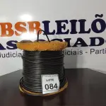 LOTE 084 - 01 ROLO DE FIO COAXIAL. (NO ESTADO) ATENÇÃO! FAZER A VISITAÇÃO ANTES DE ARREMATAR, NÃO SABEMOS SE FUNCIONA, LEILÃO NÃO TEM GARANTIA E NEM DEVOLUÇÃO, SUJEITO A POSSÍVEIS AVARIAS VISÍVEIS/OCULTAS E/OU AUSÊNCIA DE COMPONENTES.