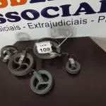 LOTE 109 - 05 ROLDANAS TAMANHOS DIVERSOS. (NO ESTADO) ATENÇÃO! FAZER A VISITAÇÃO ANTES DE ARREMATAR, NÃO SABEMOS SE FUNCIONA, LEILÃO NÃO TEM GARANTIA E NEM DEVOLUÇÃO, SUJEITO A POSSÍVEIS AVARIAS VISÍVEIS/OCULTAS E/OU AUSÊNCIA DE COMPONENTES.