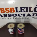 LOTE 092 - 02 LATAS DE TINTA MARCA COLORAL ESMALTE SINTÉTICO, PARA MADEIRA E METAL, NA COR ACETINADO COM 3,2L CADA. (NO ESTADO) ATENÇÃO! FAZER A VISITAÇÃO ANTES DE ARREMATAR, NÃO SABEMOS SE FUNCIONA, LEILÃO NÃO TEM GARANTIA E NEM DEVOLUÇÃO, SUJEITO A POSSÍVEIS AVARIAS VISÍVEIS/OCULTAS E/OU AUSÊNCIA DE COMPONENTES.