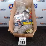 01 LOTE COM GRANDE QUANTIDADE DE RESISTÊNCIAS E MATERIAIS PARA ELÉTRICA DIVERSOS. (NO ESTADO) ATENÇÃO! FAZER A VISITAÇÃO ANTES DE ARREMATAR, NÃO SABEMOS SE FUNCIONA, LEILÃO NÃO TEM GARANTIA E NEM DEVOLUÇÃO, SUJEITO A POSSÍVEIS AVARIAS VISÍVEIS/OCULTAS E/OU AUSÊNCIA DE COMPONENTES.