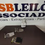 LOTE 246 - 04 PLACAS DE VÍDEO. (NO ESTADO) ATENÇÃO! FAZER A VISITAÇÃO ANTES DE ARREMATAR, NÃO SABEMOS SE FUNCIONA, LEILÃO NÃO TEM GARANTIA E NEM DEVOLUÇÃO, SUJEITO A POSSÍVEIS AVARIAS VISÍVEIS/OCULTAS E/OU AUSÊNCIA DE COMPONENTES.