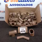 LOTE 409 - 01 LOTE COM GRANDE QUANTIDADE DE CONEXÕES HIDRÁULICAS MEDIDAS DIVERSAS. (NO ESTADO) ATENÇÃO! FAZER A VISITAÇÃO ANTES DE ARREMATAR, NÃO SABEMOS SE FUNCIONA, LEILÃO NÃO TEM GARANTIA E NEM DEVOLUÇÃO, SUJEITO A POSSÍVEIS AVARIAS VISÍVEIS/OCULTAS E/OU AUSÊNCIA DE COMPONENTES.