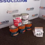 LOTE 467 - 03 ACABAMENTOS ACETINADOS DE 800ML MARCA SUVINIL, 01 ESMALTE SINTÉTICO DE 900ML MARCA PREMIER E 01 VERNIZ DE 900ML MARCA IQUINE. (NO ESTADO) ATENÇÃO! FAZER A VISITAÇÃO ANTES DE ARREMATAR, NÃO SABEMOS SE FUNCIONA, LEILÃO NÃO TEM GARANTIA E NEM DEVOLUÇÃO, SUJEITO A POSSÍVEIS AVARIAS VISÍVEIS/OCULTAS E/OU AUSÊNCIA DE COMPONENTES.