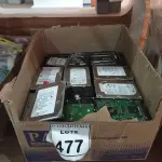 LOTE 477 - 01 LOTE COM GRANDE QUANTIDADE DE SUCATA DE HD PARA RETIRADA DE PEÇAS. (NO ESTADO) ATENÇÃO! FAZER A VISITAÇÃO ANTES DE ARREMATAR, NÃO SABEMOS SE FUNCIONA, LEILÃO NÃO TEM GARANTIA E NEM DEVOLUÇÃO, SUJEITO A POSSÍVEIS AVARIAS VISÍVEIS/OCULTAS E/OU AUSÊNCIA DE COMPONENTES.