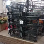 LOTE 652 - 16 CESTAS ORGANIZADORAS NA COR PRETA.  (NO ESTADO) ATENÇÃO! FAZER A VISITAÇÃO ANTES DE ARREMATAR, NÃO SABEMOS SE FUNCIONA, LEILÃO NÃO TEM GARANTIA E NEM DEVOLUÇÃO, SUJEITO A POSSÍVEIS AVARIAS VISÍVEIS/OCULTAS E/OU AUSÊNCIA DE COMPONENTES.