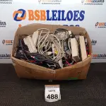 LOTE 488 - 01 LOTE COM GRANDE QUANTIDADE DE CABOS PARA PC E RÉGUAS ELÉTRICAS. (NO ESTADO) ATENÇÃO! FAZER A VISITAÇÃO ANTES DE ARREMATAR, NÃO SABEMOS SE FUNCIONA, LEILÃO NÃO TEM GARANTIA E NEM DEVOLUÇÃO, SUJEITO A POSSÍVEIS AVARIAS VISÍVEIS/OCULTAS E/OU AUSÊNCIA DE COMPONENTES.