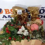 LOTE 650 - 01 LOTE COM ENFEITES DE NATAL DIVERSOS.  (NO ESTADO) ATENÇÃO! FAZER A VISITAÇÃO ANTES DE ARREMATAR, NÃO SABEMOS SE FUNCIONA, LEILÃO NÃO TEM GARANTIA E NEM DEVOLUÇÃO, SUJEITO A POSSÍVEIS AVARIAS VISÍVEIS/OCULTAS E/OU AUSÊNCIA DE COMPONENTES.