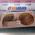 01 TANQUE COM 02 CUBAS DE 98 X 51 CM. (NO ESTADO) ATENÇÃO! FAZER A VISITAÇÃO ANTES DE ARREMATAR, NÃO SABEMOS SE FUNCIONA, LEILÃO NÃO TEM GARANTIA E NEM DEVOLUÇÃO, SUJEITO A POSSÍVEIS AVARIAS VISÍVEIS/OCULTAS E/OU AUSÊNCIA DE COMPONENTES.