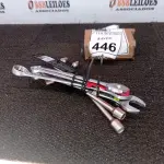 LOTE 446 - 03 CHAVES BIELA E 04 CHAVES COMBINADAS. (NO ESTADO) ATENÇÃO! FAZER A VISITAÇÃO ANTES DE ARREMATAR, NÃO SABEMOS SE FUNCIONA, LEILÃO NÃO TEM GARANTIA E NEM DEVOLUÇÃO, SUJEITO A POSSÍVEIS AVARIAS VISÍVEIS/OCULTAS E/OU AUSÊNCIA DE COMPONENTES.