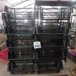 LOTE 652 - 16 CESTAS ORGANIZADORAS NA COR PRETA.  (NO ESTADO) ATENÇÃO! FAZER A VISITAÇÃO ANTES DE ARREMATAR, NÃO SABEMOS SE FUNCIONA, LEILÃO NÃO TEM GARANTIA E NEM DEVOLUÇÃO, SUJEITO A POSSÍVEIS AVARIAS VISÍVEIS/OCULTAS E/OU AUSÊNCIA DE COMPONENTES.