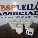 LOTE 429 - 08 VASOS DECORADOS. (NO ESTADO) ATENÇÃO! FAZER A VISITAÇÃO ANTES DE ARREMATAR, NÃO SABEMOS SE FUNCIONA, LEILÃO NÃO TEM GARANTIA E NEM DEVOLUÇÃO, SUJEITO A POSSÍVEIS AVARIAS VISÍVEIS/OCULTAS E/OU AUSÊNCIA DE COMPONENTES.