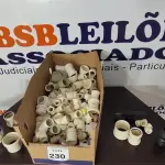 LOTE 230 - 01 LOTE COM GRANDE QUANTIDADE DE CONEXÕES HIDRÁULICAS DE MEDIDA DIVERSAS. (NO ESTADO) ATENÇÃO! FAZER A VISITAÇÃO ANTES DE ARREMATAR, NÃO SABEMOS SE FUNCIONA, LEILÃO NÃO TEM GARANTIA E NEM DEVOLUÇÃO, SUJEITO A POSSÍVEIS AVARIAS VISÍVEIS/OCULTAS E/OU AUSÊNCIA DE COMPONENTES.