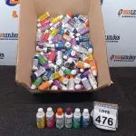 LOTE 476 - 01 LOTE COM GRANDE QUANTIDADE DE TINTA XADREZ CORES DIVERSAS. (NO ESTADO) ATENÇÃO! FAZER A VISITAÇÃO ANTES DE ARREMATAR, NÃO SABEMOS SE FUNCIONA, LEILÃO NÃO TEM GARANTIA E NEM DEVOLUÇÃO, SUJEITO A POSSÍVEIS AVARIAS VISÍVEIS/OCULTAS E/OU AUSÊNCIA DE COMPONENTES.