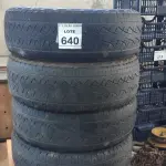 LOTE 640 - 04 PNEUS PARA CAMINHONETE 225/65 ARO 17 USADOS.  (NO ESTADO) ATENÇÃO! FAZER A VISITAÇÃO ANTES DE ARREMATAR, NÃO SABEMOS SE FUNCIONA, LEILÃO NÃO TEM GARANTIA E NEM DEVOLUÇÃO, SUJEITO A POSSÍVEIS AVARIAS VISÍVEIS/OCULTAS E/OU AUSÊNCIA DE COMPONENTES.