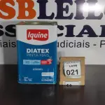 LOTE 021 - 01 LATA DE TINTA 16L/ 18L INTERIORES/EXTERIORES ACRÍLICO FOSCO IQUINE BASE P. (NOVO) (NO ESTADO) ATENÇÃO! FAZER A VISITAÇÃO ANTES DE ARREMATAR, NÃO SABEMOS SE FUNCIONA. LEILÃO NÃO TEM GARANTIA E NEM DEVOLUÇÃO, SUJEITO A POSSÍVEIS AVARIAS VISÍVEIS/OCULTAS E/OU AUSÊNCIA DE COMPONENTES.