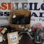 LOTE 024 - 04 RAQUETES ELÉTRICAS, 01 APARELHO DE TELEFONE E ELETRÔNICOS DIVERSOS. (NO ESTADO) ATENÇÃO! FAZER A VISITAÇÃO ANTES DE ARREMATAR, NÃO SABEMOS SE FUNCIONA, LEILÃO NÃO TEM GARANTIA E NEM DEVOLUÇÃO, SUJEITO A POSSÍVEIS AVARIAS VISÍVEIS/OCULTAS E/OU AUSÊNCIA DE COMPONENTES.