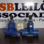 LOTE 317 - 02 VÁLVULAS GLOBO. (NO ESTADO) ATENÇÃO! FAZER A VISITAÇÃO ANTES DE ARREMATAR, NÃO SABEMOS SE FUNCIONA, LEILÃO NÃO TEM GARANTIA E NEM DEVOLUÇÃO, SUJEITO A POSSÍVEIS AVARIAS VISÍVEIS/OCULTAS E/OU AUSÊNCIA DE COMPONENTES.