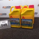 LOTE 048 - 04 ADITIVOS PLASTIFICANTE PARA ARGAMASSA DE ASSENTAMENTO E REBOCO COM 3,6L MARCA SIKA.  (NO ESTADO) ATENÇÃO! FAZER A VISITAÇÃO ANTES DE ARREMATAR, NÃO SABEMOS SE FUNCIONA. LEILÃO NÃO TEM GARANTIA E NEM DEVOLUÇÃO, SUJEITO A POSSÍVEIS AVARIAS VISÍVEIS/OCULTAS E/OU AUSÊNCIA DE COMPONENTES.