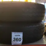 LOTE 360 - 02 PNEUS 225/75/16. (NO ESTADO) ATENÇÃO! FAZER A VISITAÇÃO ANTES DE ARREMATAR, NÃO SABEMOS SE FUNCIONA. LEILÃO NÃO TEM GARANTIA E NEM DEVOLUÇÃO, SUJEITO A POSSÍVEIS AVARIAS VISÍVEIS/OCULTAS E/OU AUSÊNCIA DE COMPONENTES.