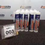 LOTE 003 - 20 ADESIVOS DE SILICONE NEUTRO INCOLOR COM 280ML MARCA OBRIVED.  (NO ESTADO) ATENÇÃO! FAZER A VISITAÇÃO ANTES DE ARREMATAR, NÃO SABEMOS SE FUNCIONA. LEILÃO NÃO TEM GARANTIA E NEM DEVOLUÇÃO, SUJEITO A POSSÍVEIS AVARIAS VISÍVEIS/OCULTAS E/OU AUSÊNCIA DE COMPONENTES.