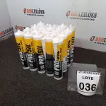 LOTE 036 - 20 ADESIVOS DE SILICONE NEUTRO INCOLOR COM 280ML MARCA OBRIVED.  (NO ESTADO) ATENÇÃO! FAZER A VISITAÇÃO ANTES DE ARREMATAR, NÃO SABEMOS SE FUNCIONA. LEILÃO NÃO TEM GARANTIA E NEM DEVOLUÇÃO, SUJEITO A POSSÍVEIS AVARIAS VISÍVEIS/OCULTAS E/OU AUSÊNCIA DE COMPONENTES.