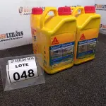 LOTE 048 - 04 ADITIVOS PLASTIFICANTE PARA ARGAMASSA DE ASSENTAMENTO E REBOCO COM 3,6L MARCA SIKA.  (NO ESTADO) ATENÇÃO! FAZER A VISITAÇÃO ANTES DE ARREMATAR, NÃO SABEMOS SE FUNCIONA. LEILÃO NÃO TEM GARANTIA E NEM DEVOLUÇÃO, SUJEITO A POSSÍVEIS AVARIAS VISÍVEIS/OCULTAS E/OU AUSÊNCIA DE COMPONENTES.