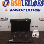 LOTE 262 - 01 NOTEBOOK MARCA LENOVO. (NO ESTADO) ATENÇÃO! FAZER A VISITAÇÃO ANTES DE ARREMATAR, NÃO SABEMOS SE FUNCIONA, LEILÃO NÃO TEM GARANTIA E NEM DEVOLUÇÃO, SUJEITO A POSSÍVEIS AVARIAS VISÍVEIS/OCULTAS E/OU AUSÊNCIA DE COMPONENTES.