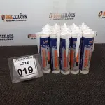LOTE 019 - 20 ADESIVOS DE SILICONE NEUTRO INCOLOR COM 280ML MARCA OBRIVED.  (NO ESTADO) ATENÇÃO! FAZER A VISITAÇÃO ANTES DE ARREMATAR, NÃO SABEMOS SE FUNCIONA. LEILÃO NÃO TEM GARANTIA E NEM DEVOLUÇÃO, SUJEITO A POSSÍVEIS AVARIAS VISÍVEIS/OCULTAS E/OU AUSÊNCIA DE COMPONENTES.