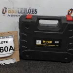 PARAFUSADEIRA   BTEK 12V COM MALETA E ACESSÓRIOS. (NO ESTADO) ATENÇÃO! FAZER A VISITAÇÃO ANTES DE ARREMATAR, NÃO SABEMOS SE FUNCIONA, LEILÃO NÃO TEM GARANTIA E NEM DEVOLUÇÃO, SUJEITO A POSSÍVEIS AVARIAS VISÍVEIS/OCULTAS E/OU AUSÊNCIA DE COMPONENTES. 