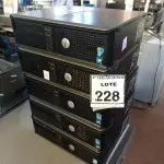 LOTE 228 - 05 CPUS MARCA DELL. (NO ESTADO) ATENÇÃO! FAZER A VISITAÇÃO ANTES DE ARREMATAR, NÃO SABEMOS SE FUNCIONA, LEILÃO NÃO TEM GARANTIA E NEM DEVOLUÇÃO, SUJEITO A POSSÍVEIS AVARIAS VISÍVEIS/OCULTAS E/OU AUSÊNCIA DE COMPONENTES.