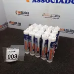LOTE 003 - 20 ADESIVOS DE SILICONE NEUTRO INCOLOR COM 280ML MARCA OBRIVED.  (NO ESTADO) ATENÇÃO! FAZER A VISITAÇÃO ANTES DE ARREMATAR, NÃO SABEMOS SE FUNCIONA. LEILÃO NÃO TEM GARANTIA E NEM DEVOLUÇÃO, SUJEITO A POSSÍVEIS AVARIAS VISÍVEIS/OCULTAS E/OU AUSÊNCIA DE COMPONENTES.