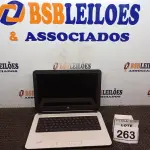 LOTE 263 - 01 NOTEBOOK MARCA HP. (NO ESTADO) ATENÇÃO! FAZER A VISITAÇÃO ANTES DE ARREMATAR, NÃO SABEMOS SE FUNCIONA, LEILÃO NÃO TEM GARANTIA E NEM DEVOLUÇÃO, SUJEITO A POSSÍVEIS AVARIAS VISÍVEIS/OCULTAS E/OU AUSÊNCIA DE COMPONENTES.