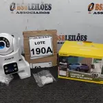 LOTE 190 - CÂMERA DUPLA IP WIFI INTELIGENTE EXTERNA APPS YOOSEE  ALTO FALANTE MICROFONE GIRA 360GRAUS COM LEDES BRANCO FOTOSSENSÍVEL 1080P. (NO ESTADO) ATENÇÃO! FAZER A VISITAÇÃO ANTES DE ARREMATAR, NÃO SABEMOS SE FUNCIONA, LEILÃO NÃO TEM GARANTIA E NEM DEVOLUÇÃO, SUJEITO A POSSÍVEIS AVARIAS VISÍVEIS/OCULTAS E/OU AUSÊNCIA DE COMPONENTES.  
