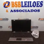 LOTE 264 - 01 NOTEBOOK MARCA HP. (NO ESTADO) ATENÇÃO! FAZER A VISITAÇÃO ANTES DE ARREMATAR, NÃO SABEMOS SE FUNCIONA, LEILÃO NÃO TEM GARANTIA E NEM DEVOLUÇÃO, SUJEITO A POSSÍVEIS AVARIAS VISÍVEIS/OCULTAS E/OU AUSÊNCIA DE COMPONENTES.