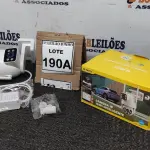 LOTE 190 - CÂMERA DUPLA IP WIFI INTELIGENTE EXTERNA APPS YOOSEE  ALTO FALANTE MICROFONE GIRA 360GRAUS COM LEDES BRANCO FOTOSSENSÍVEL 1080P. (NO ESTADO) ATENÇÃO! FAZER A VISITAÇÃO ANTES DE ARREMATAR, NÃO SABEMOS SE FUNCIONA, LEILÃO NÃO TEM GARANTIA E NEM DEVOLUÇÃO, SUJEITO A POSSÍVEIS AVARIAS VISÍVEIS/OCULTAS E/OU AUSÊNCIA DE COMPONENTES.  