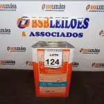 LOTE 124 - 01 LATA DE TINTA BASE C DELANIL IQUINE 18 L. (NO ESTADO) ATENÇÃO! FAZER A VISITAÇÃO ANTES DE ARREMATAR, NÃO SABEMOS SE FUNCIONA. LEILÃO NÃO TEM GARANTIA E NEM DEVOLUÇÃO, SUJEITO A POSSÍVEIS AVARIAS VISÍVEIS/OCULTAS E/OU AUSÊNCIA DE COMPONENTES.